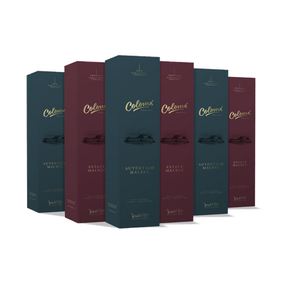 Estuches Individuales Colomé Tintos (3 botellas de Auténtico + 3 botellas de Estate Malbec)