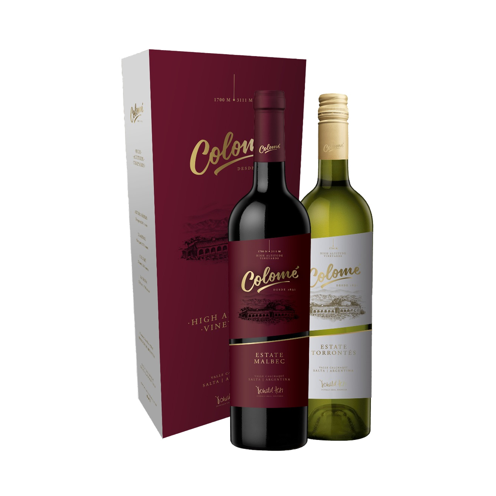 Estuche Colomé Tintos y Blancos (3 estuches de 2 botellas de 750ml c/u)
